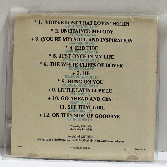 The Very Best of The Righteous Brothers Unchained Melody Music CD - Picture 3 of 6